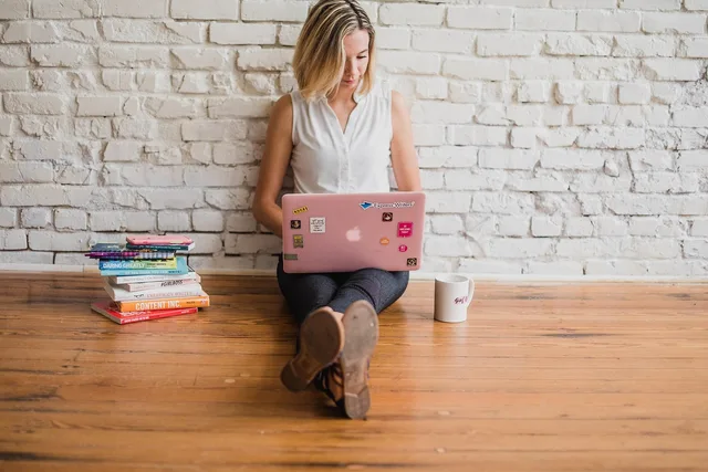 influencer, writing, girl, woman, typing, on computer, content marketing, typing on floor, written, words, handwriting, brown computer, brown laptop, brown marketing, brown writing, influencer, influencer, influencer, influencer, writing, writing, writing, writing, writing, typing, content marketing. A Short Review Checklist for Content Calendar Template Sections