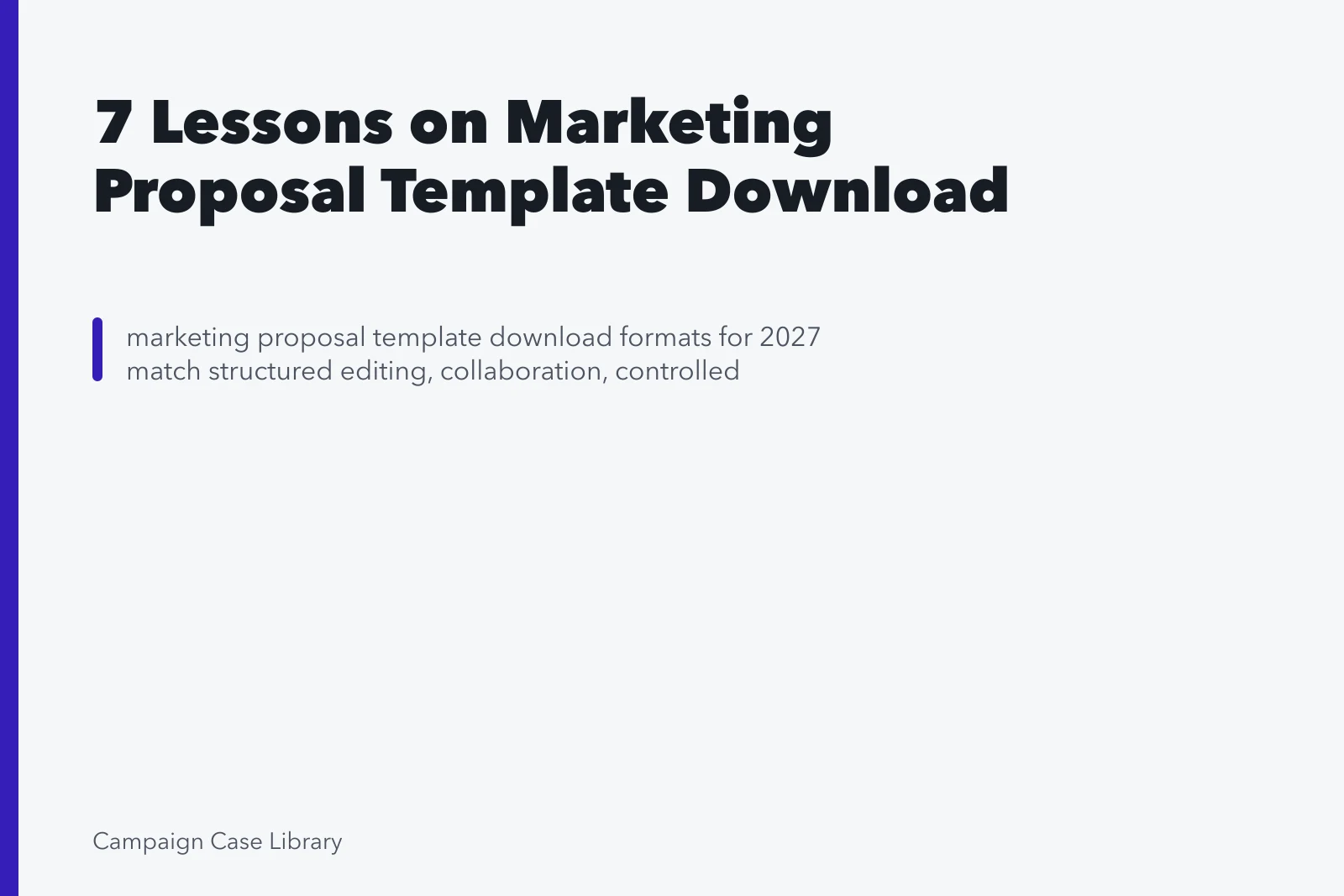 7 Lessons on Marketing Proposal Template Download. 7 Lessons on Marketing Proposal Template Download