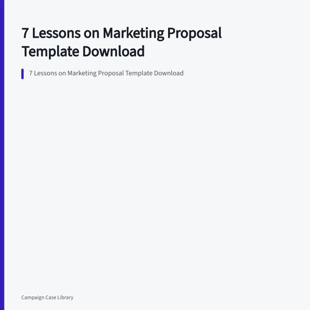 7 Lessons on Marketing Proposal Template Download. Marketing proposal files: match the format the buyer accepts