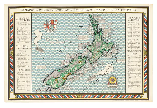 Poster, 'A Map of New Zealand' This impressive poster was made to advertise the work of the Empire Marketing Board (1926-1933). The Board was created by the British Colonial Office. Marketing Report Templates: 2027 Business Guide